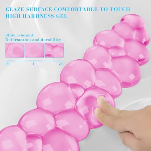 Gel Cloud Keyboard and Mouse Wrist Rest, Cute Wrist Support and Arm Support Keyboard Rest for Keyboard and Mouse Typing Pain Relief，Suitable for Office/Computer/Laptop/Gaming (Pink) - Image 4