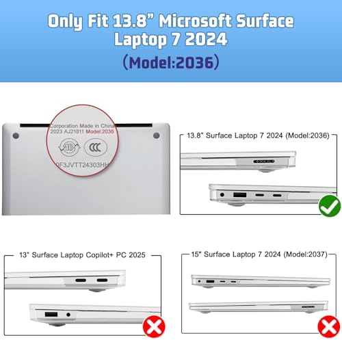 Case for Surface Laptop 8 2026/7 2024 13.8", Post Stamps - Image 2