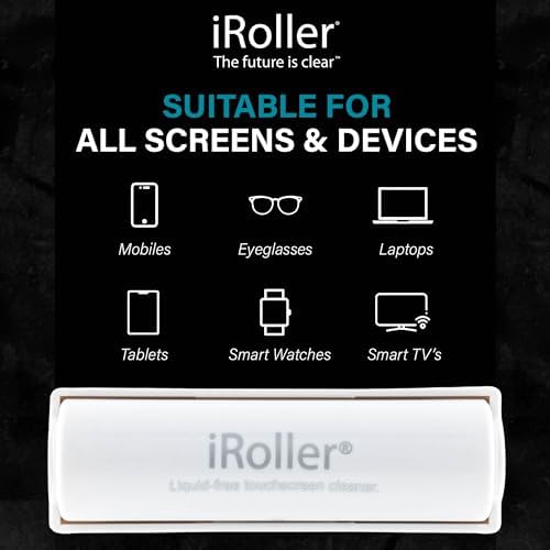 Screen Cleaner by iRoller - Pack of 12 - No Need for Spray or Wipes, Liquid Free - Reusable & Washable -Portable iPad Screen Cleaner for Touchscreen- Ideal for Smartphone, MacBook, Monitor - 3.5" - Image 6