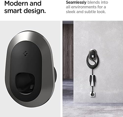 Spigen Bespoke All-in-One Cable Organizer Wall Mount - Dark Silver - Image 3