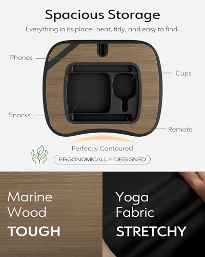 LULULOOK 2-in-1 Lap Desk & Kindle Pillow Stand with Beanbag - Image 6