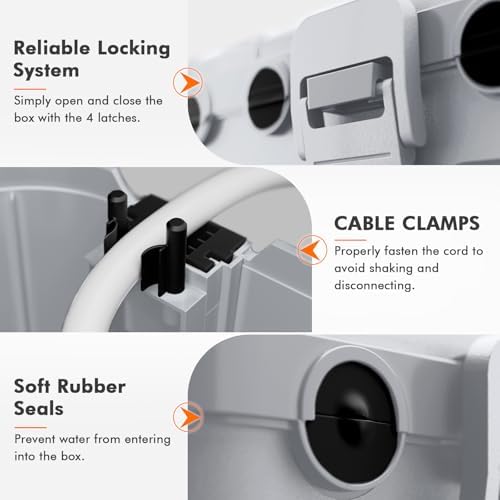 [5 Piece] RESTMO Outdoor Electrical Box Set（1 x Extra Large + 4 x Small） - Image 4