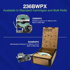 Epson LABELWORKS 236BWPX Label Tape - Black on White - 1.5" (36mm), 30ft - Image 2