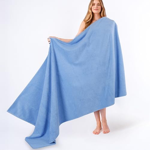 American Soft Linen 100% Cotton Luxury Turkish Towels, 40x80 XL Bath Sheet by AmericanSoftLinen