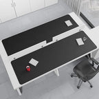 Mydours 75" x 24" Super Large Desk Pad, Desk Protector Mat with PU Leather, Large Desk Blotter Mat for Office, Home & Writing, Full Desk Pad for Keyboard and Mouse (Black) - Image 3