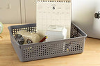 Aebeky A4 Size Plastic Paper Storage Trays,Desktop File Organizer Baskets,6-Packs (Grey) - Image 6