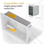 Mount-It PRO 9" Recessed in-Wall TV Media Box, Ventilated, 22 lbs - Image 6