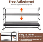 ShellKingdom Desk Shelf Organizer, 3 Tier Desktop Shelves, Adjustable Bookshelf Storage Rack and Office Cubicle Decor for Tabletop, School, Office, Dorm Organization (Black) - Image 7