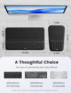 Vaydeer Keyboard Stand and Mouse Pad Set, Soft Memory Foam Wrist Rest - Image 6
