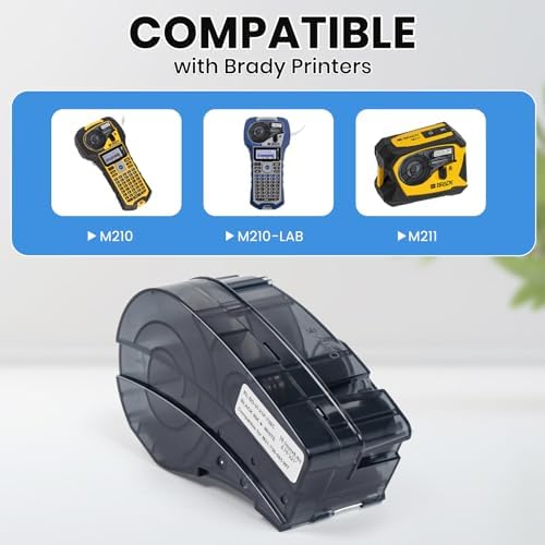 1 Roll Compatible with Brady M21-750-595-WT Label, Black/White, 0.75x21 - Image 2