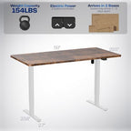 VIVO Rustic Vintage Brown 60 x 30 in Standing Desk, DESK-KIT-0W6N - Image 3