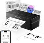 Rongta Bluetooth Shipping Label Printer, Wireless 4x6 Thermal Label Printer for Shipping Packages, Support Phones, Compatible with Windows macOS Android iOS for Small Business by RONGTA