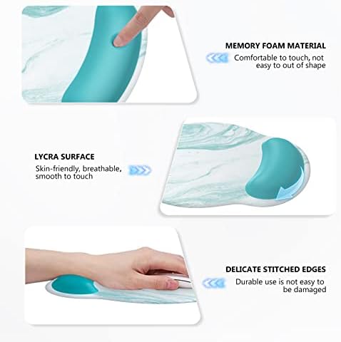 iLeadon Desk Mat with Wrist Rest,Large Gaming Mouse Pad with Wrist Rest - Image 4