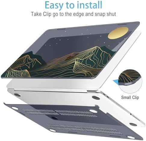 Mektron Case for 2026 MacBook Neo 13-inch A18 Pro chip A3404 Laptop Cover with 13-inch (Diagonal) Liquid Retina Display+ Keyboard Cover+ Screen Protector, Abstract Mountain C112 - Image 5