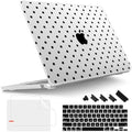 Tuiklol for 2026 2025 2024 2023 MacBook Air 15 inch Case Model M5 A3448 M4 A3241 M3 A3114 M2 A2941 Hard Shell Case for MacBook 15.3'' Cover, Spot-Black by Tuiklol