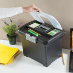Sterilite Portable File Box with Latching Lids for Home and Office, 8-Pack - Image 6