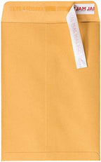 JAM PAPER 7 1/2 x 10 1/2 Open End Catalog Envelopes with Peel and Seal Closure - Brown Kraft Manila - 50/Pack (Pack of 4) - Image 2