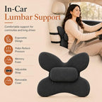 Lumbar Support Pillow for Office Chair & Car, Desk Chair Back Cushion,Black - Image 5