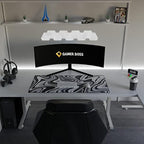 Gamer Boss - Gaming Mouse Pad - 48 x 24 Inches - 4mm Thick with Stitched Edges, Non-Slip Rubber Base, Premium Cloth Mousepad, Desk Mat for Laptop, Keyboard, Computer & PC (Mega, Swirl) - Image 3