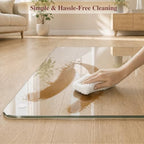 Tempered Glass Chair Mat for Carpet, 36"x55" Clear Floor Mat - Image 6