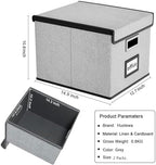 File Organizer Box with Lids, Collapsible File Folder Organizer - Image 6