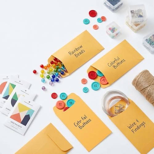 JAM PAPER #5.5 Coin Business Envelopes with Peel and Seal Closure - 3 1/8 x 5 1/2 - Brown Kraft Manila - Bulk 250/Box - Image 7