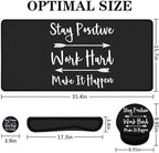 Large Desk Mat, Mouse Pad with Wrist Support, Keyboard Wrist Rest Set - Image 2