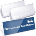Vicenpal Clear Name Tent Holders Desk Sign, 4" X 6", 24 Pcs by Vicenpal