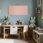 Scalloped Bulletin Board 35x17.5 inches, Decorative Felt Pin Board for Wall - Image 3