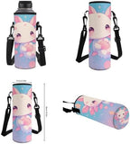 Teen's Backpack 4Pcs, Aesthetic Travel Daypack Set of 4 Include Lunch Box Pencil Case Cup Sleeve Large Capacity & Portable Daypack 4Pcs Universal for School Star Axolotl - Image 2