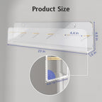 HIIMIEI Brochure Holder Wall Mount, 2-Pack Acrylic Modular Flyer Rack - Image 3
