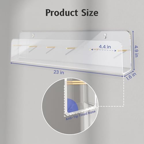 HIIMIEI Brochure Holder Wall Mount, 2-Pack Acrylic Modular Flyer Rack - Image 3