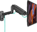 MOUNT PRO Single Monitor Wall Mount for 13 to 32 Inch Computer Screens, Height Adjustable Wall Mount Monitor Arm Holds Up to 19.8lbs, Full Motion Wall Bracket, VESA Mount 75x75, 100x100, Black by MOUNTPRO