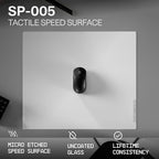 Wallhack SP-005 Glass Gaming Mouse Pad, Large, White - Image 2
