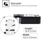 2 Pack Compatible for Dymo XTL Labels 1868806 1/2" Black on White - Image 3
