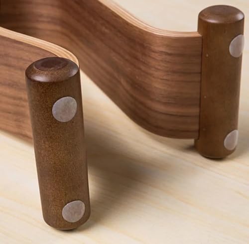 Gaming Headphone Stand Wooden Headest Hanger/Holder/Mount Omega Walnut Finish - Image 6