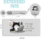 LIMKRIAN Cat Ergonomic Mouse Pad with Wrist Rest Desk Mat Sets Accessories - Image 3