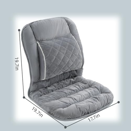 Office Chair Cushion Soft Seat Pad with Backrest Upgraded Lumbar Support Desk Chair Cushions for Dorm, Desk, Rocking Chairs，Patio - Image 2