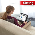 Ontel Pillow Pad Fold Away Multi-Angle Soft Tablet Stand, Gray - Image 3