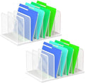 Kuntine.B 7-SectionUpright Desk File Organizer White 2 Pack by KuntineB