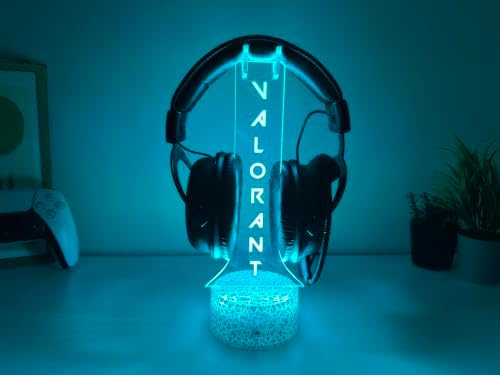 Personalized LED Headphone Stand, Custom Gamertag Headset Holder with Name, RGB Gamer Light Sign, Streamer Headphone Stand, Gaming Desk Accessory, Gamer Room Decor Gift - Image 4
