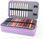 Vomgomfom PU Leather Pencil Case, Holds 100 Markers/300 Pens,Purple - Image 4
