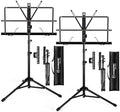 K KASONIC Music Stand, 2 in 1 Folding Sheet Music & Book Stand With Bag by KASONIC