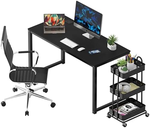 SHW 48-Inch Commercial-Grade Office Computer Desk, Black - Image 4