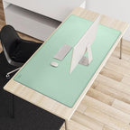 Vyaaa PU Leather Desk Mat, 39.4“ x 23.6” XXL Leather Desk Pad, Waterproof Extra Large Desk Mat, Large Mouse Pad, Desk Mats on top of Desks for Home or Office (Pink & Green) - Image 5