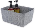 Welaxy Felt Storage Bin Wide Deep Drawer Organizer Caddy Minimal Box Gray by Welaxy