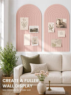 Large Arched Felt Bulletin Board 47.2''×25.5'', Pink - Image 4