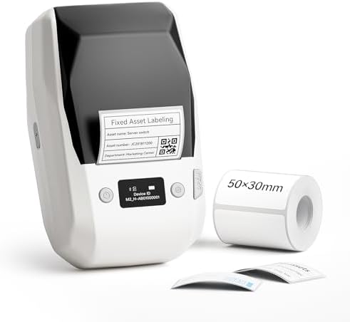NIIMBOT M2 Label Maker with Tape, 2" Thermal Transfer Label Printer, White by NIIMBOT%C2%AE