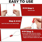 Nuogo 400 Pcs Red Steel Security Cable Seals - Image 6