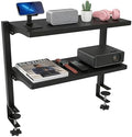 2-Tier Clamp-On Desk Shelf Organizer, Steel 16in Desk Shelf, Large by HomeSupplies